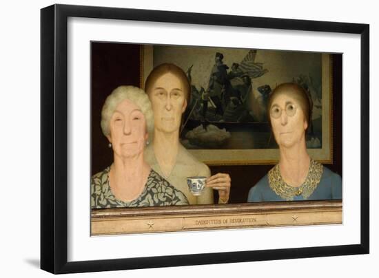 Daughters of Revolution, 1932-Grant Wood-Framed Giclee Print