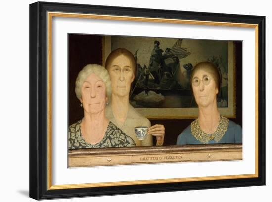 Daughters of Revolution, 1932-Grant Wood-Framed Giclee Print