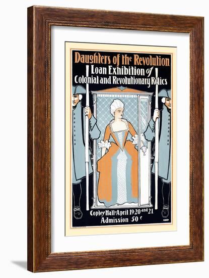 Daughters Of The Revolution Loan Exhibition Of Colonial And Revolutionary Relics-Elisha Brown Bird-Framed Art Print