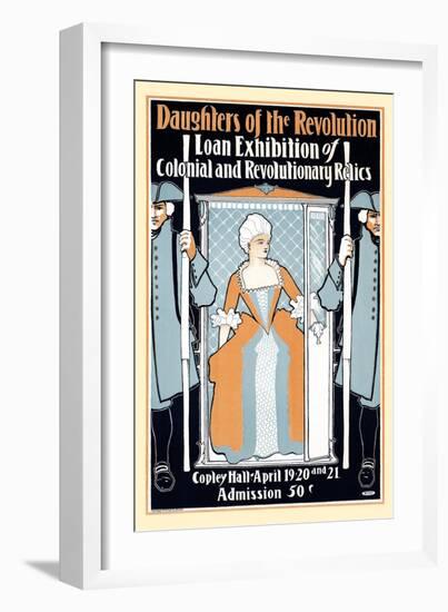 Daughters Of The Revolution Loan Exhibition Of Colonial And Revolutionary Relics-Elisha Brown Bird-Framed Art Print