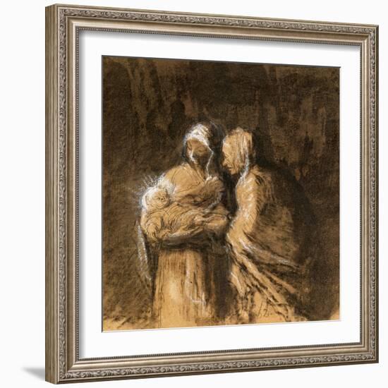 Daumier: Virgin & Child-Honore Daumier-Framed Giclee Print