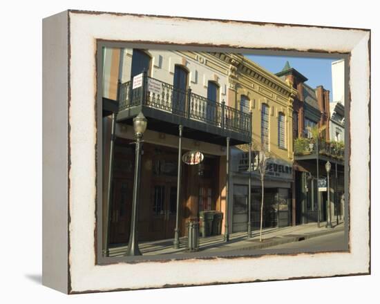 Dauphin Street, Downtown, Mobile, Alabama, USA-Ethel Davies-Framed Premier Image Canvas