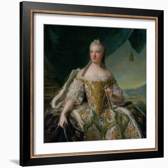 Dauphine Marie-Josephe De Saxe (1731-67) 1751-Jean-Marc Nattier-Framed Giclee Print