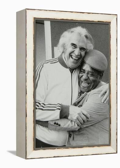 Dave Brubeck and Dizzy Gillespie at the Capital Radio Jazz Festival, Alexandra Palace, London, 1979-Denis Williams-Framed Premier Image Canvas