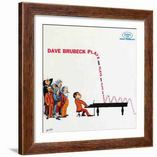 Dave Brubeck - Plays and Plays and Plays-null-Framed Art Print