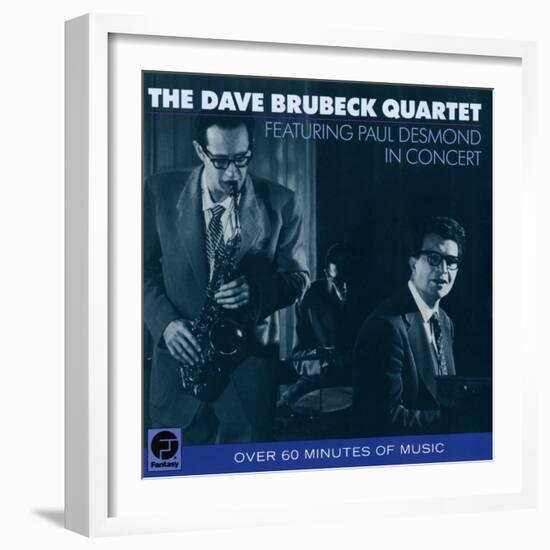 Dave Brubeck Quartet - Featuring Paul Desmond in Concert--Framed Art Print