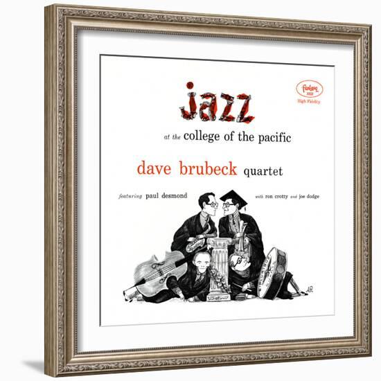 Dave Brubeck Quartet - Jazz at College of the Pacific-null-Framed Art Print