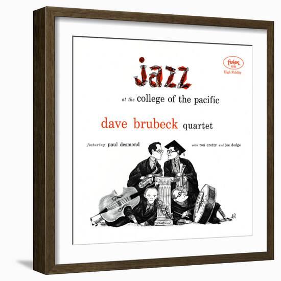 Dave Brubeck Quartet - Jazz at College of the Pacific-null-Framed Art Print