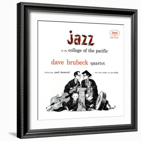 Dave Brubeck Quartet - Jazz at College of the Pacific-null-Framed Art Print