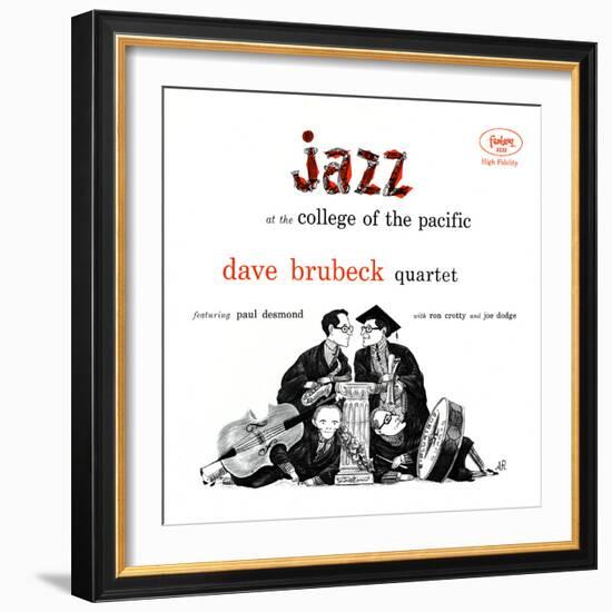 Dave Brubeck Quartet - Jazz at College of the Pacific-null-Framed Art Print