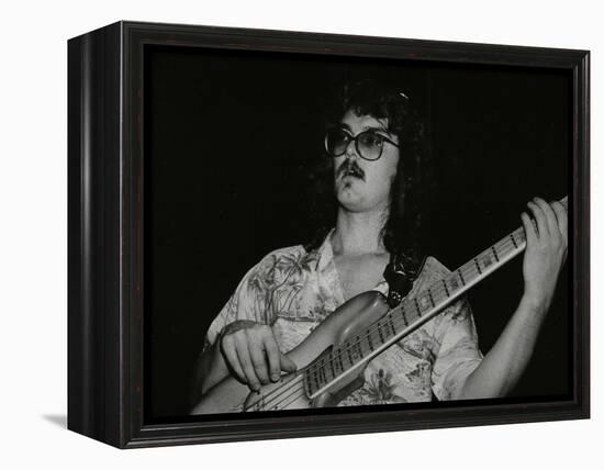 Dave Carpenter, Bass Guitarist with Buddy Richs Band, at the Royal Festival Hall, London, 1985-Denis Williams-Framed Premier Image Canvas