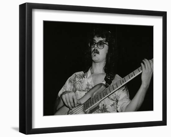 Dave Carpenter, Bass Guitarist with Buddy Richs Band, at the Royal Festival Hall, London, 1985-Denis Williams-Framed Photographic Print