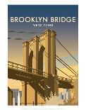 Brooklyn Bridge - Dave Thompson Contemporary Travel Print-Dave Thompson-Art Print