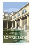 Roman Baths - Dave Thompson Contemporary Travel Print-Dave Thompson-Giclee Print