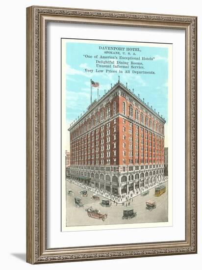 Davenport Hotel, Spokane, Washington-null-Framed Art Print