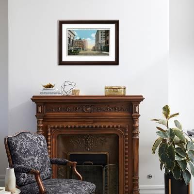 Davenport Iowa Views Of The Third And Brady Streets Art Print By