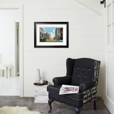 Davenport Iowa Views Of The Third And Brady Streets Art Print By