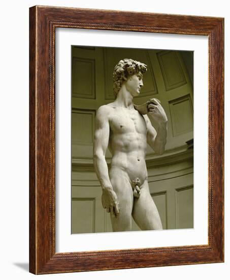 David, 3/4 Profile-Michelangelo Buonarroti-Framed Giclee Print