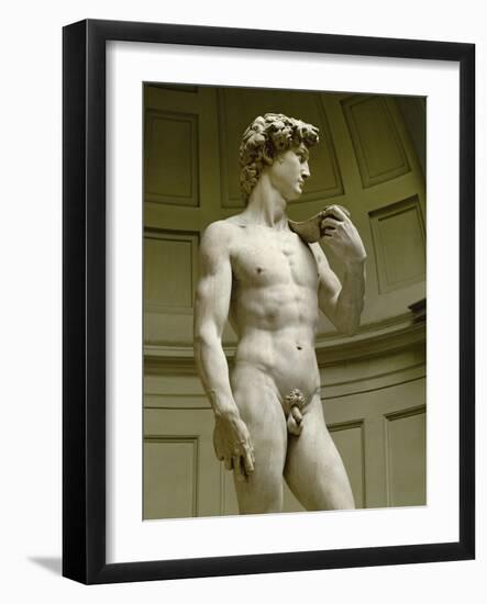 David, 3/4 Profile-Michelangelo Buonarroti-Framed Giclee Print