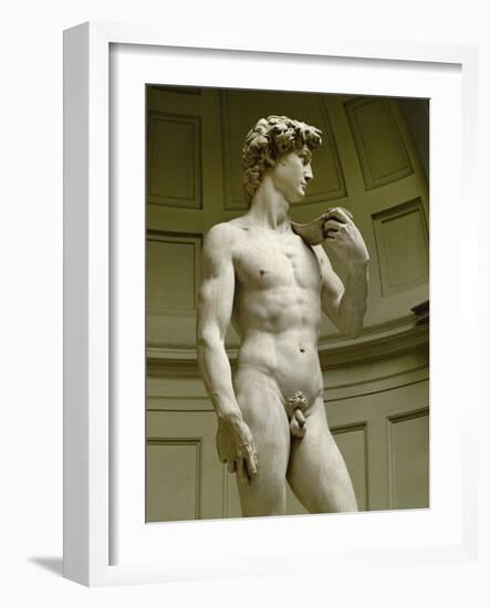 David, 3/4 Profile-Michelangelo Buonarroti-Framed Giclee Print