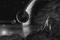 Exoplanet - Noir-David A Hardy-Giclee Print