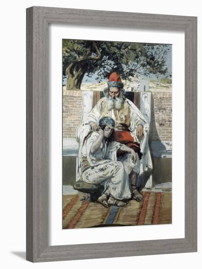 David and Abishag-James Jacques Joseph Tissot-Framed Giclee Print