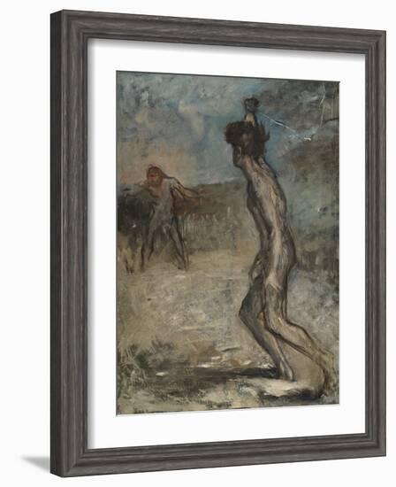 David and Goliath, C.1857-Edgar Degas-Framed Giclee Print