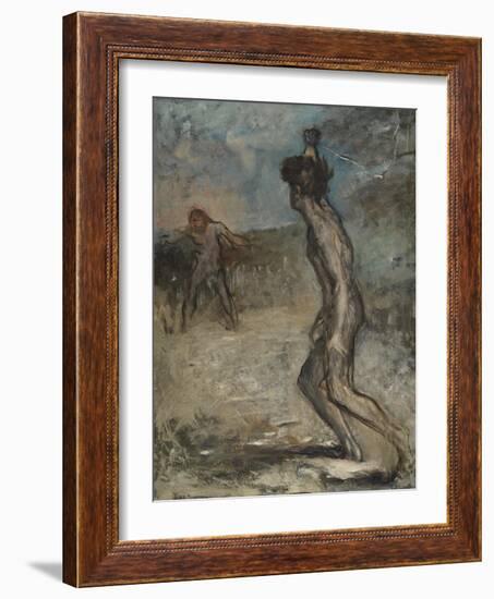 David and Goliath, C.1857-Edgar Degas-Framed Giclee Print