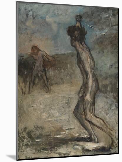 David and Goliath, C.1857-Edgar Degas-Mounted Giclee Print