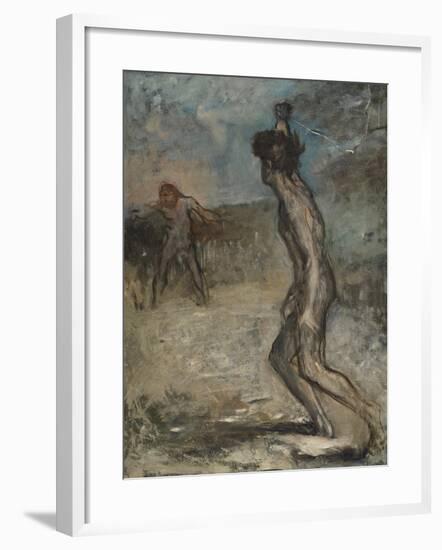 David and Goliath, C.1857-Edgar Degas-Framed Giclee Print