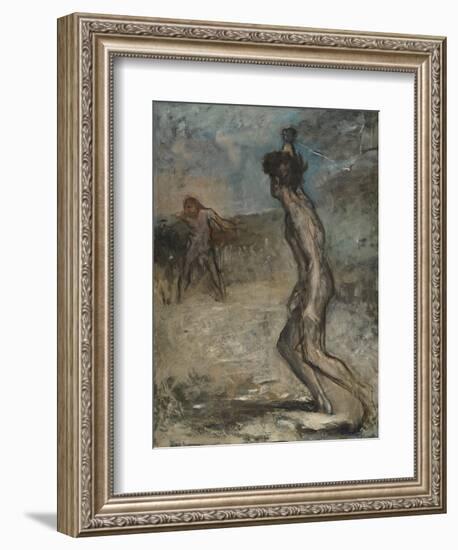 David and Goliath, C.1857-Edgar Degas-Framed Giclee Print