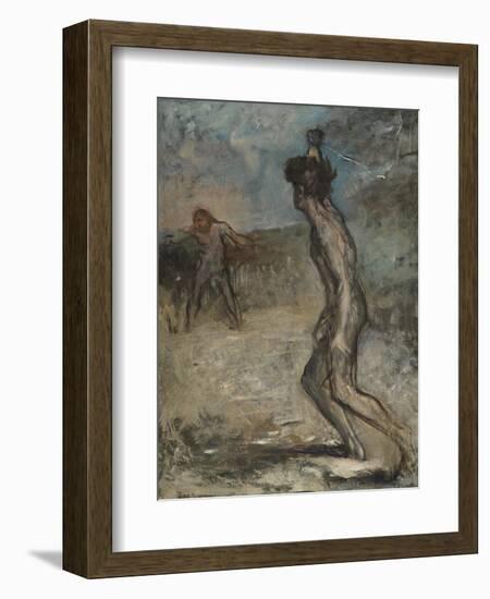 David and Goliath, C.1857-Edgar Degas-Framed Giclee Print