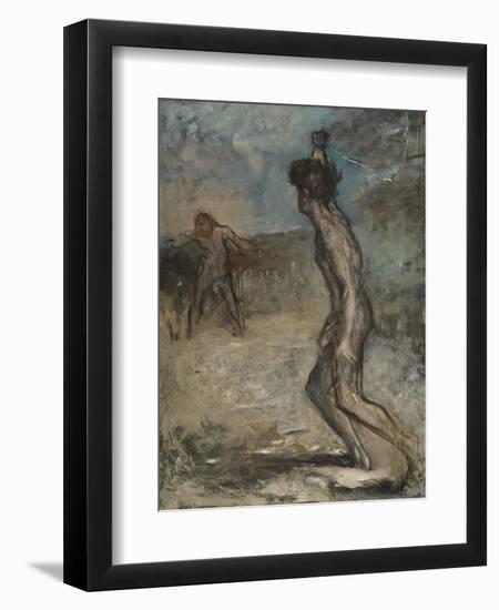 David and Goliath, C.1857-Edgar Degas-Framed Giclee Print