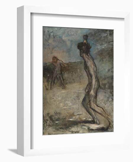 David and Goliath, C.1857-Edgar Degas-Framed Giclee Print