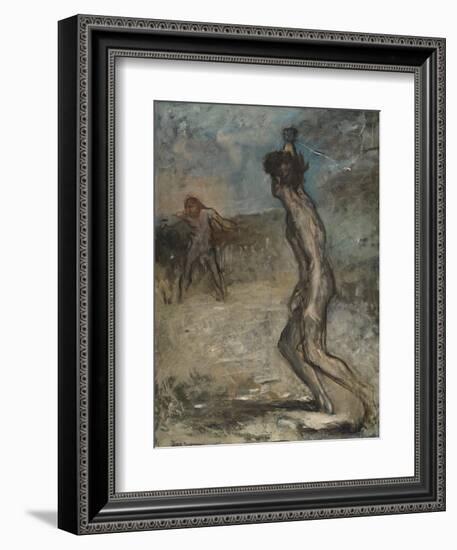 David and Goliath, C.1857-Edgar Degas-Framed Giclee Print