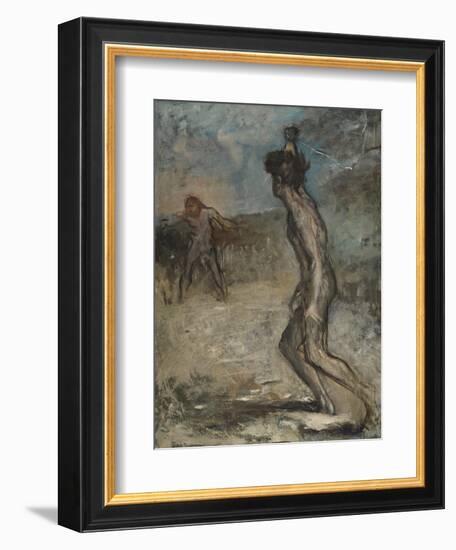 David and Goliath, C.1857-Edgar Degas-Framed Giclee Print