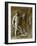David and Goliath. Monochrome workshop painting Imitation of a relief (around 1490)-Andrea Mantegna-Framed Giclee Print
