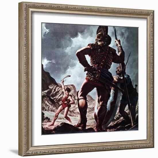 David and Goliath-Jack Hayes-Framed Giclee Print