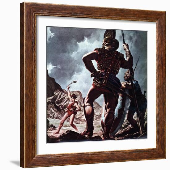 David and Goliath-Jack Hayes-Framed Giclee Print