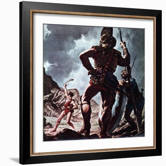 David and Goliath-Jack Hayes-Framed Giclee Print