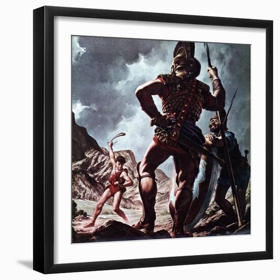 David and Goliath-Jack Hayes-Framed Giclee Print