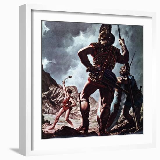 David and Goliath-Jack Hayes-Framed Giclee Print