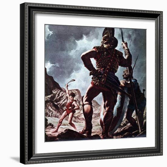 David and Goliath-Jack Hayes-Framed Giclee Print