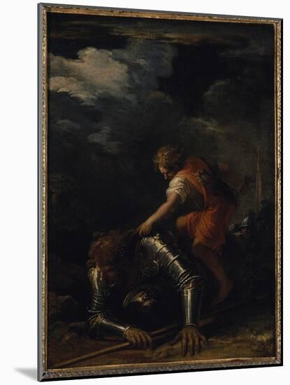 David and Goliath-Salvator Rosa-Mounted Giclee Print