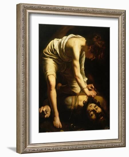 David and Goliath-Caravaggio-Framed Giclee Print