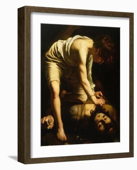 David and Goliath-Caravaggio-Framed Giclee Print