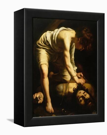 David and Goliath-Caravaggio-Framed Premier Image Canvas