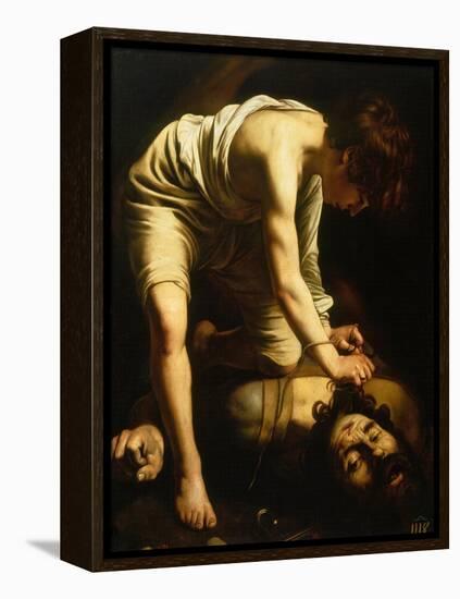 David and Goliath-Caravaggio-Framed Premier Image Canvas