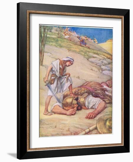 David and Goliath-Arthur A. Dixon-Framed Giclee Print