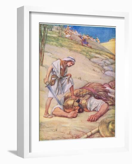 David and Goliath-Arthur A. Dixon-Framed Giclee Print